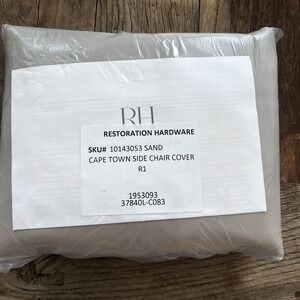 Restoration Hardware Cape Town Side Chair Outdoor Cover Sand New In Package